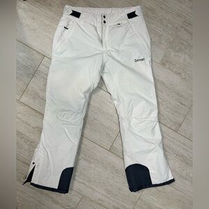 Women’s White and Black Ski Pants